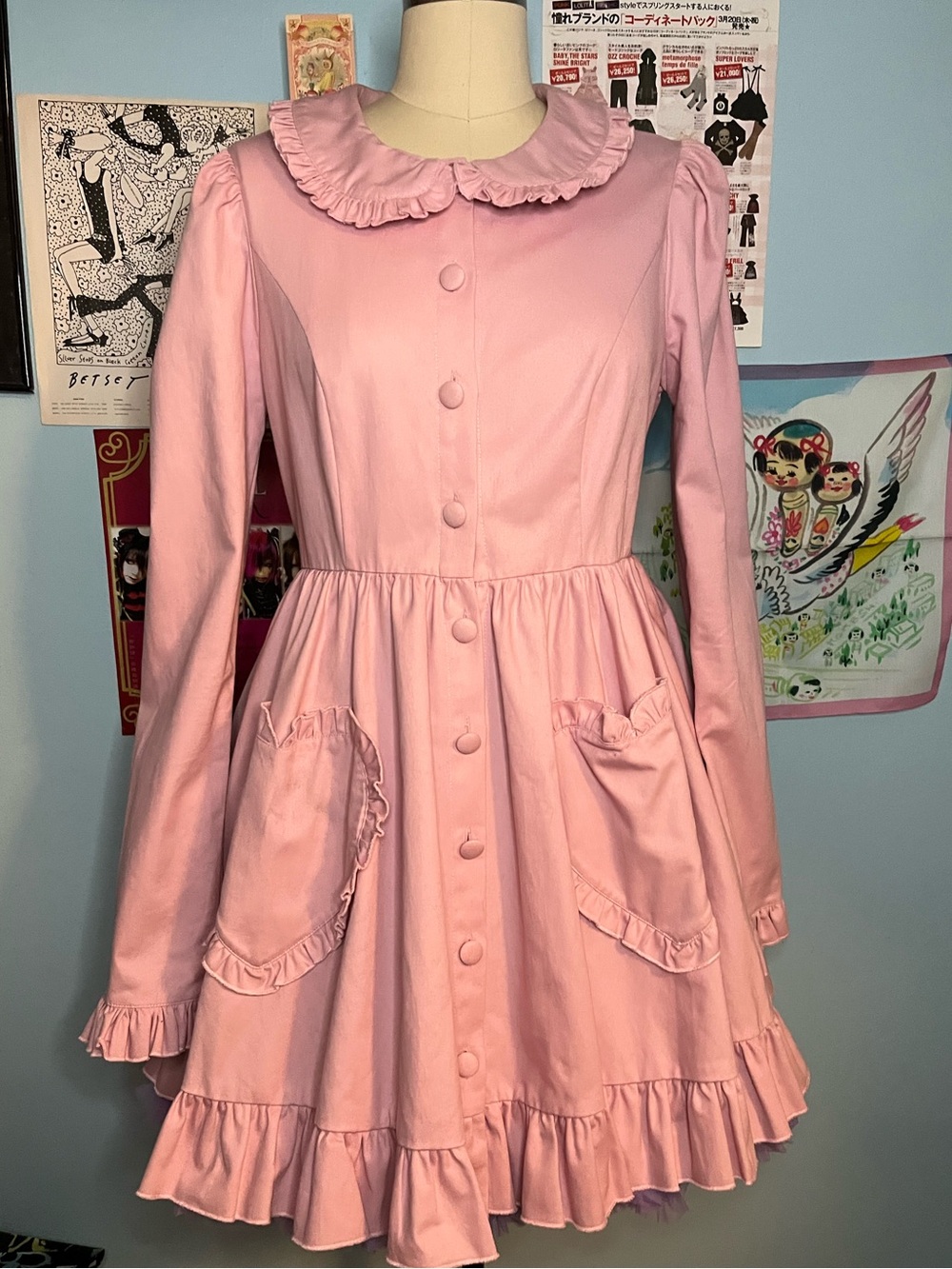 J-Fashion Jirai-Kei Pink Sweet Gothic Lolita Jacket Coat Hot Topic